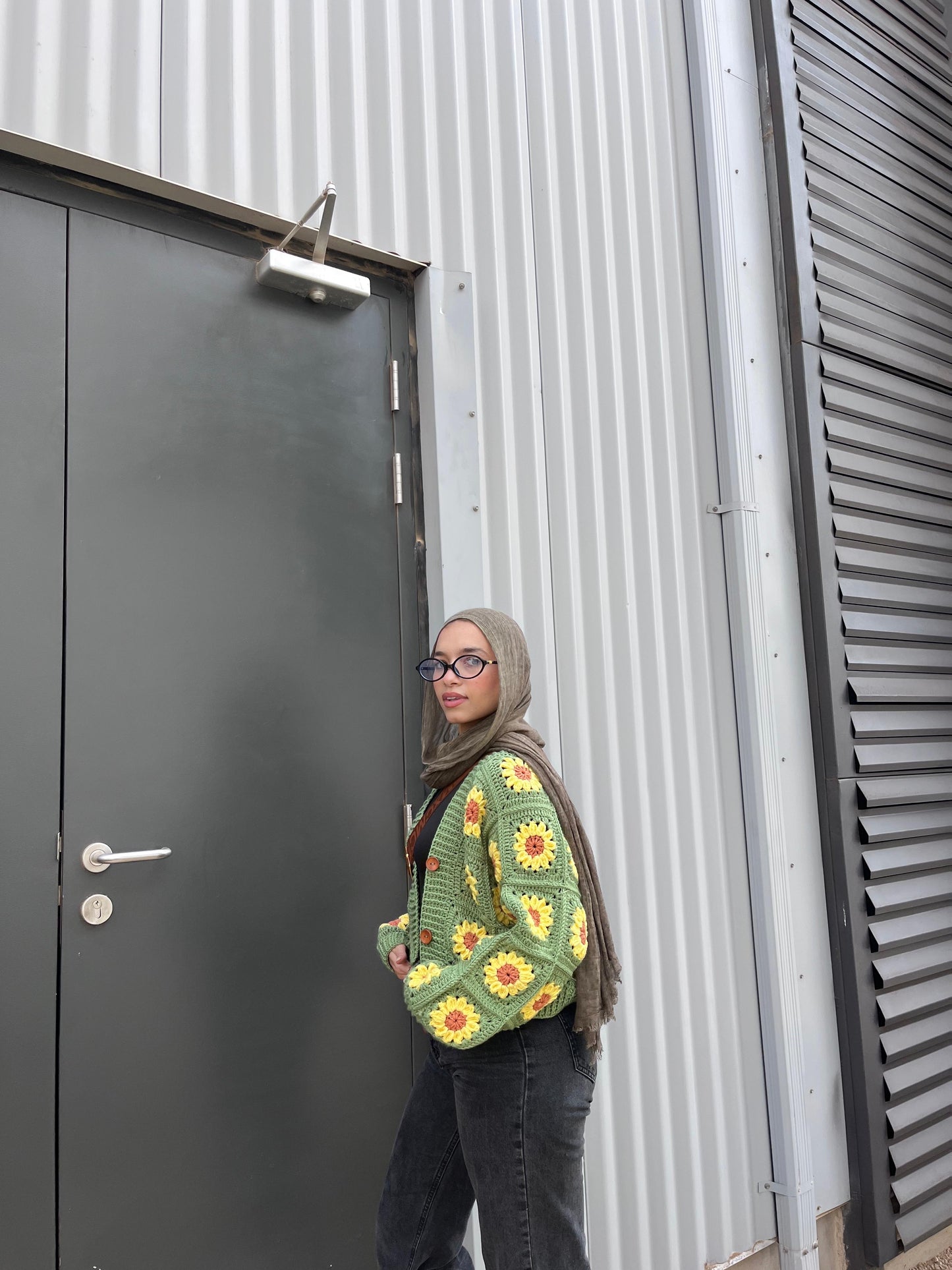 Sunshine Bloom Handmade cardigan