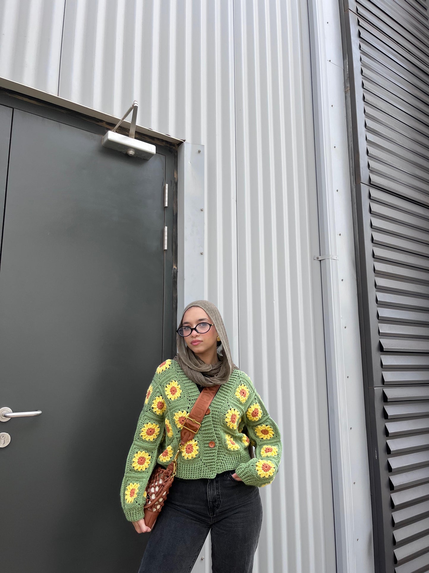 Sunshine Bloom  Handmade cardigan