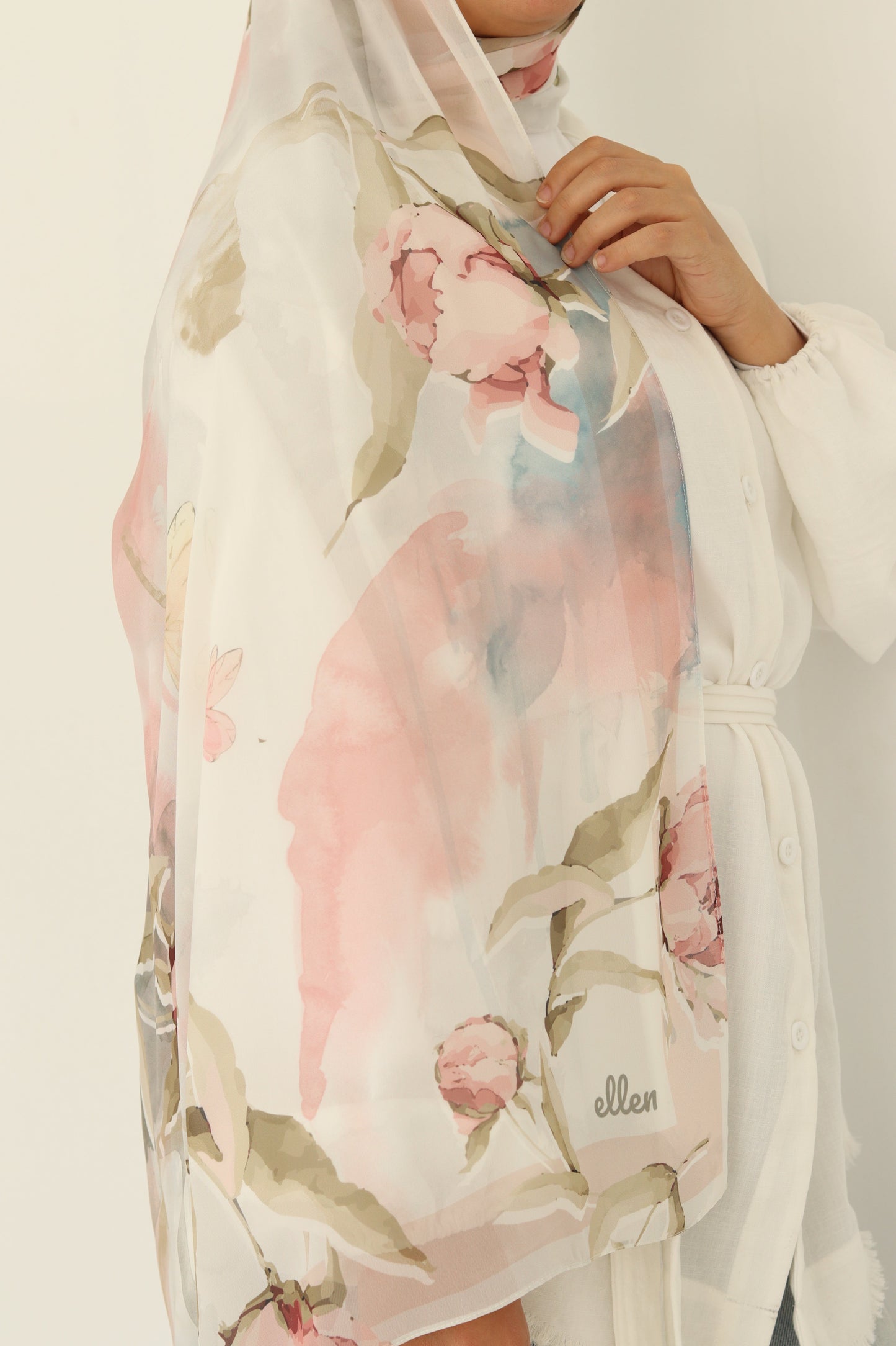 Magical Blue , Dreamy Peonies and  Hawa in chiffon