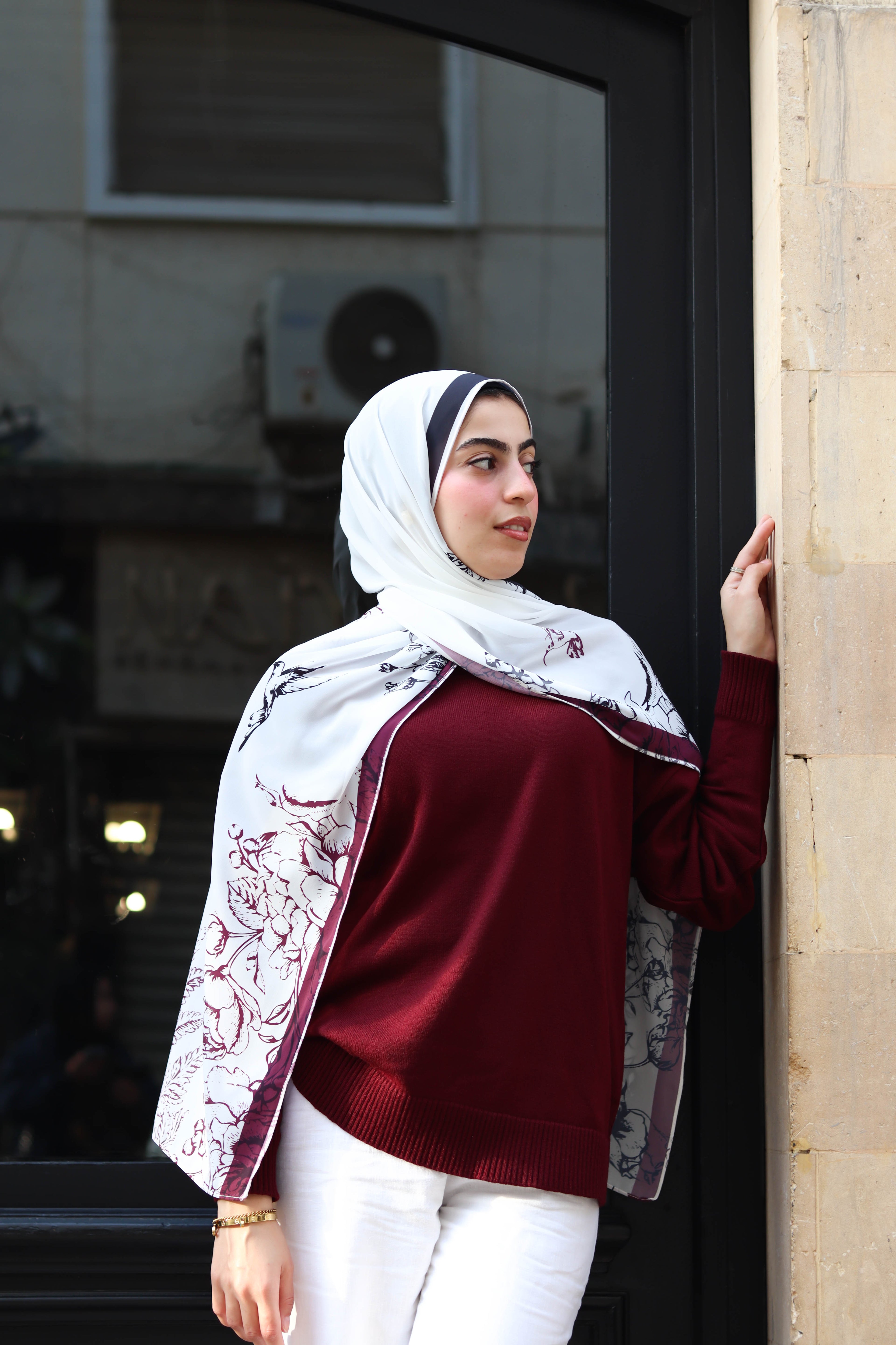 Lina pullover in burgundy