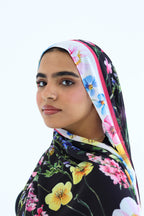 Noir Bloom in chiffon