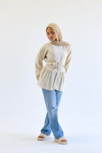 Muse blouse in beige