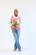 Pink Petals Handmade vest