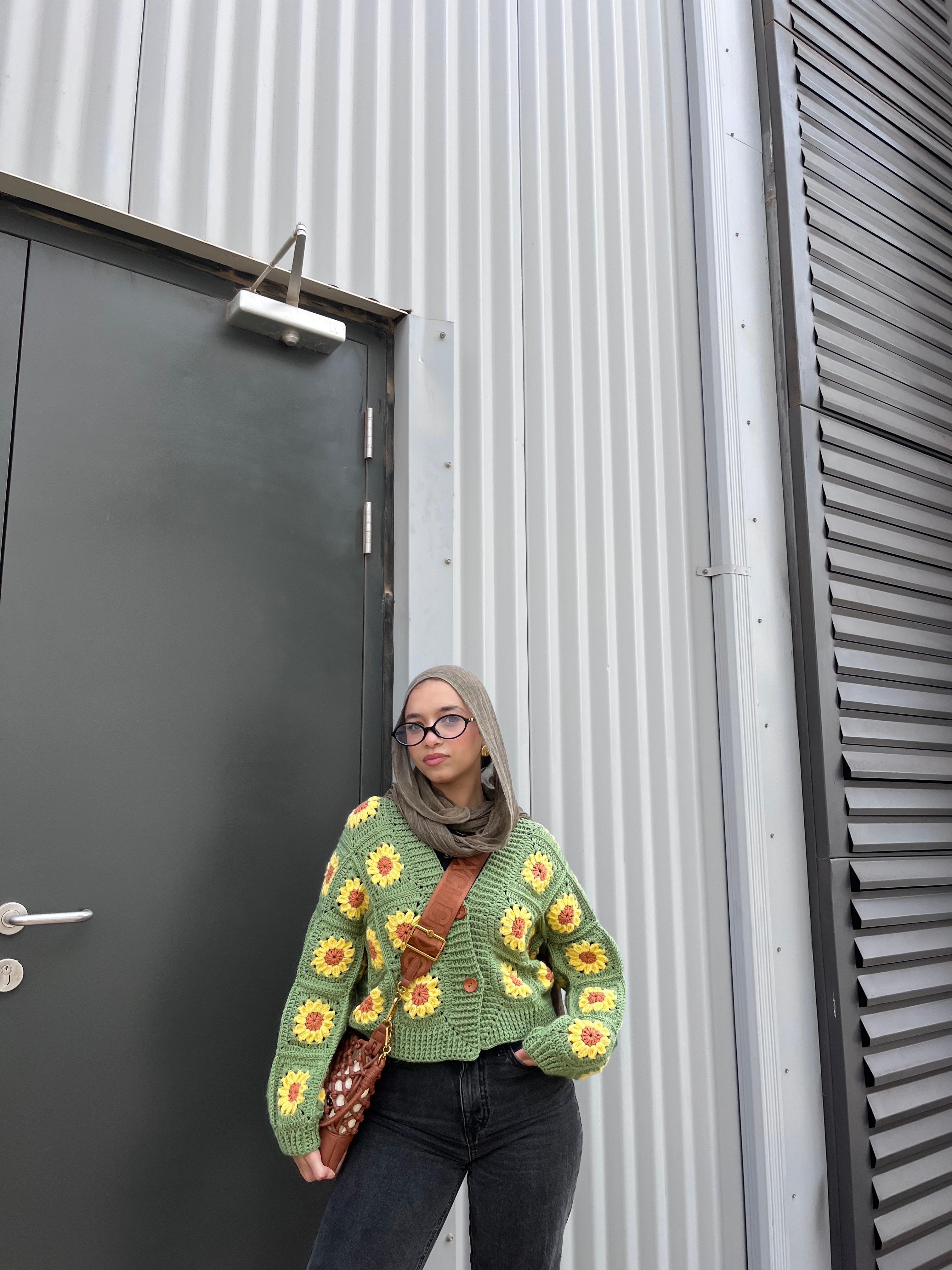 Sunshine Bloom  Handmade cardigan