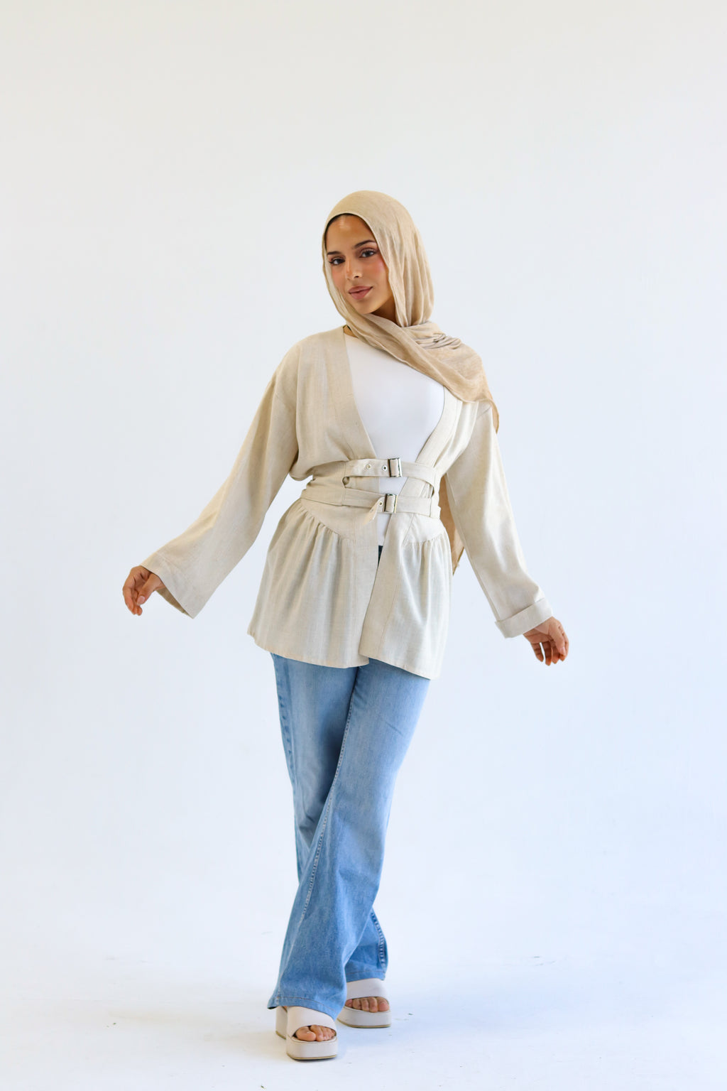 Muse blouse in beige