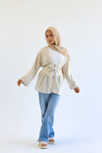 Muse blouse in beige