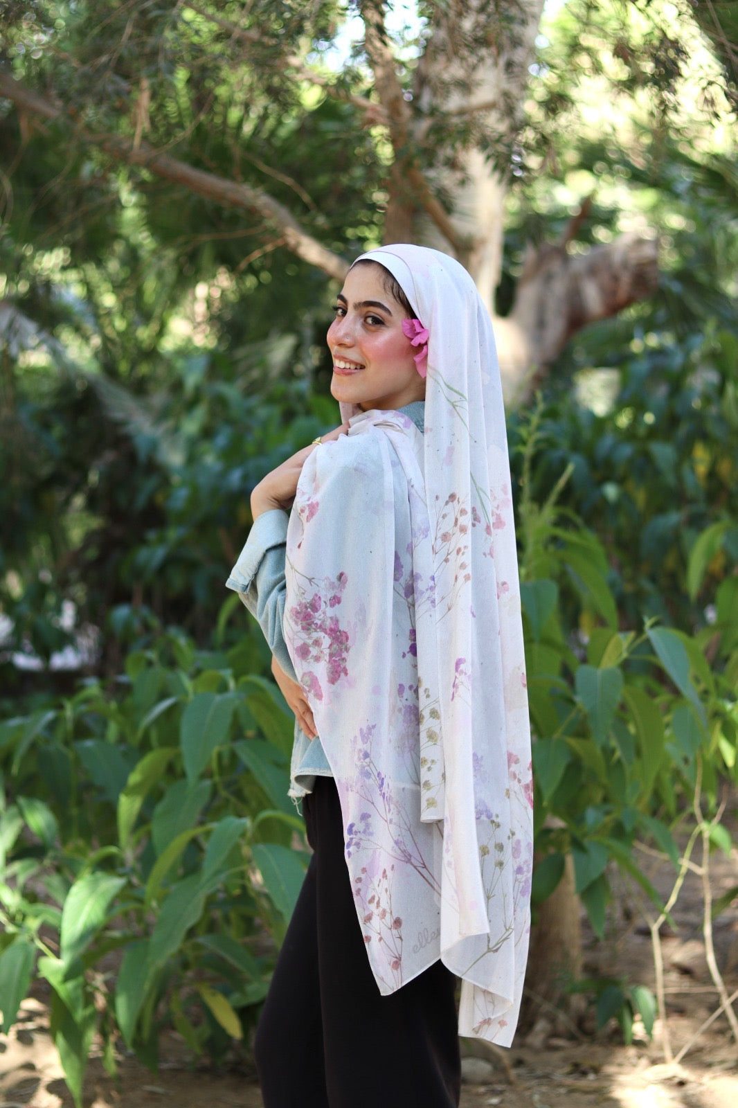 Magical Blue , Dreamy Peonies and  Hawa in chiffon