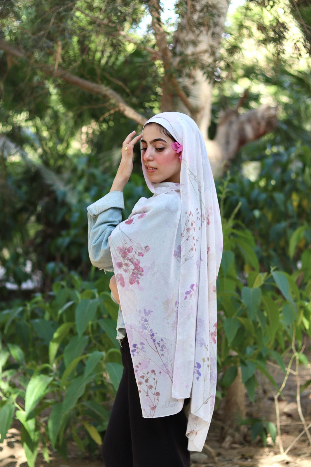 Magical Blue , Dreamy Peonies and  Hawa in chiffon