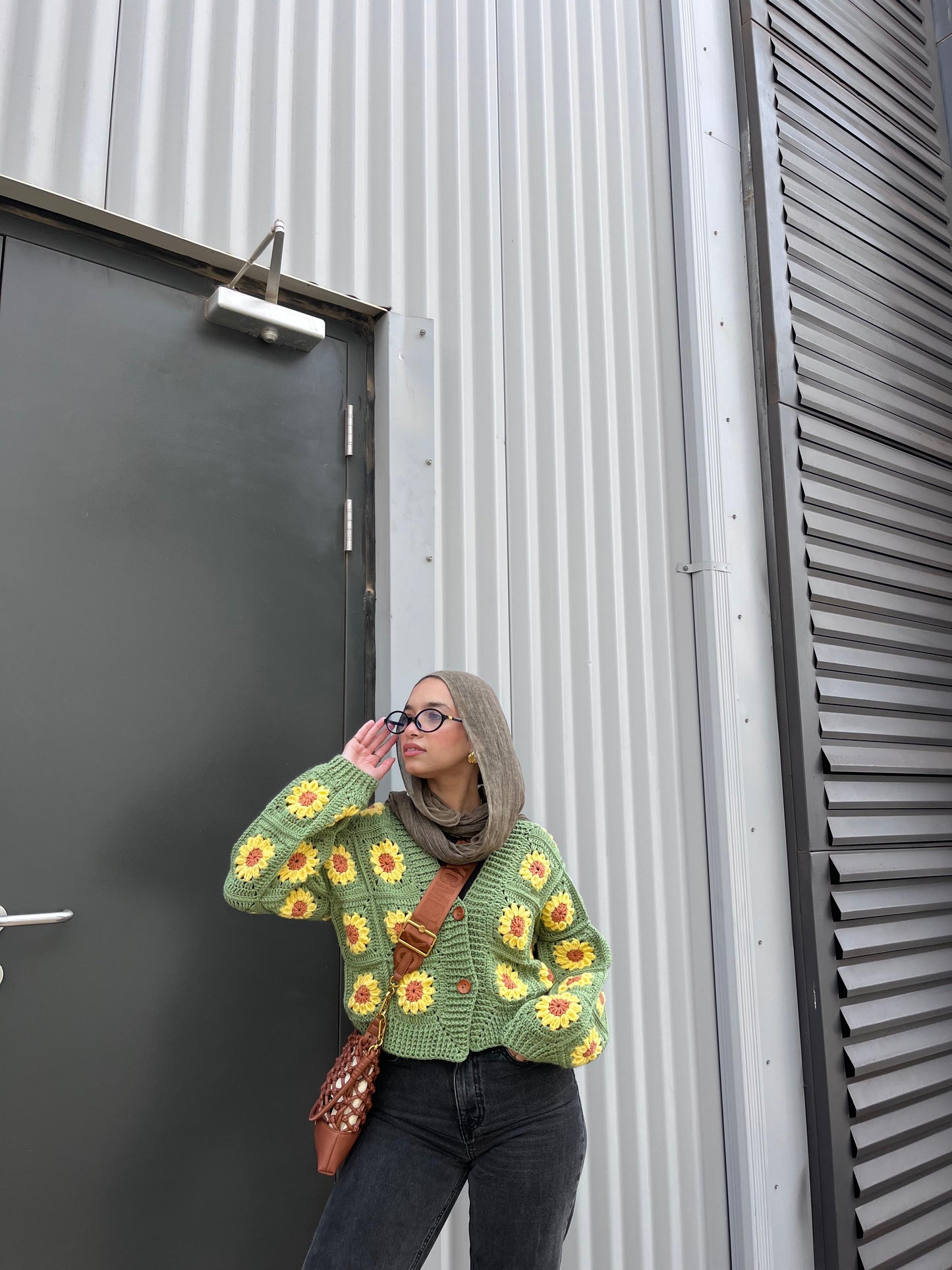 Sunshine Bloom  Handmade cardigan