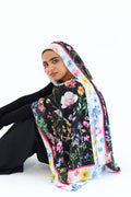 Noir Bloom in chiffon