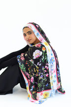 Noir Bloom in chiffon