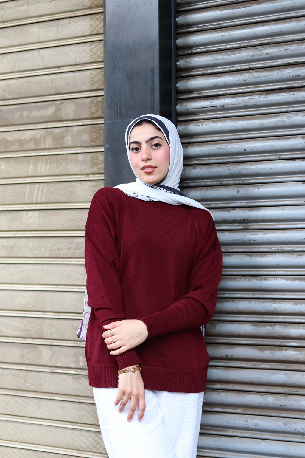 Lina pullover in burgundy