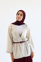 Muse blouse in beige