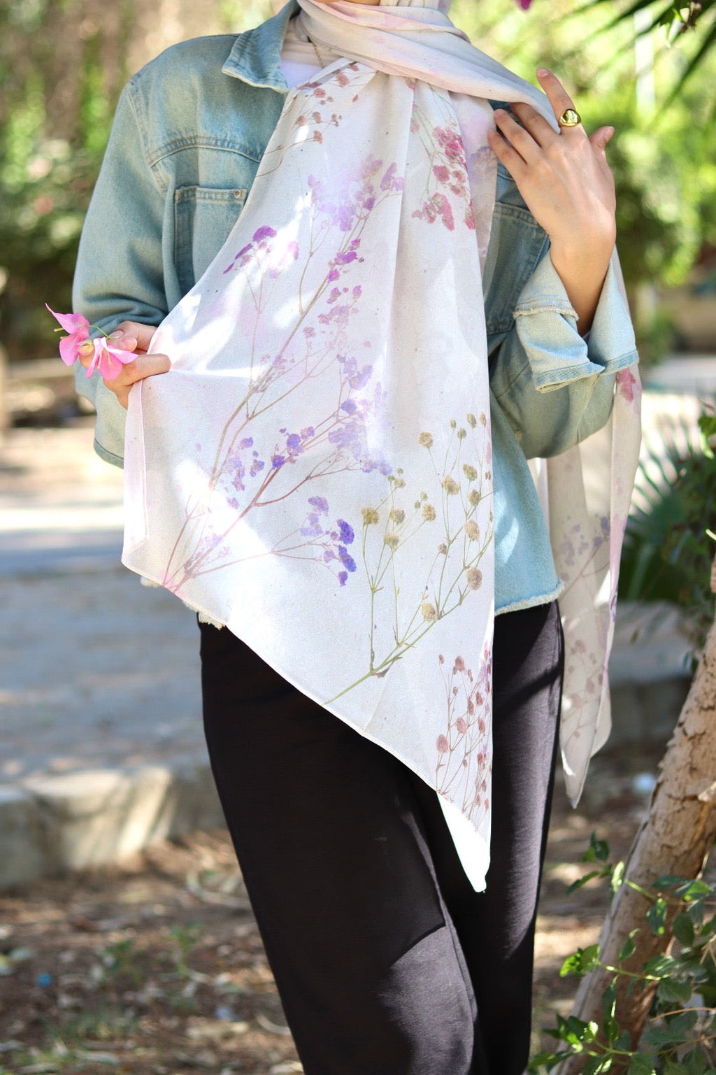 Magical Blue , Dreamy Peonies and  Hawa in chiffon