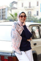 Tia Chiffon in blue