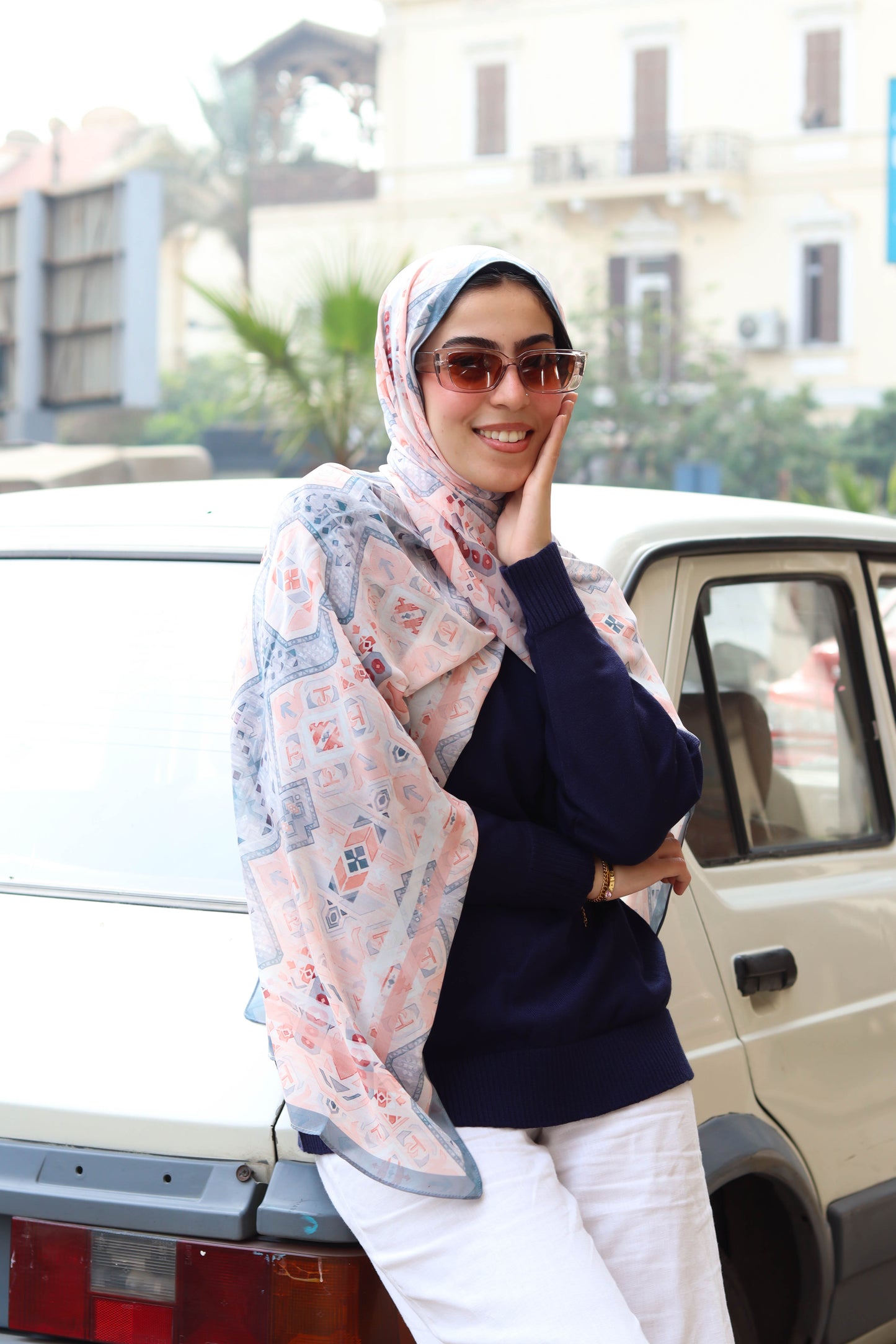 Tia Chiffon in blue