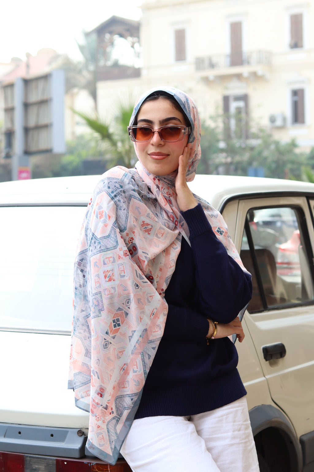 Tia Chiffon in blue