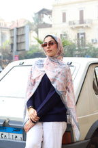 Tia Chiffon in blue
