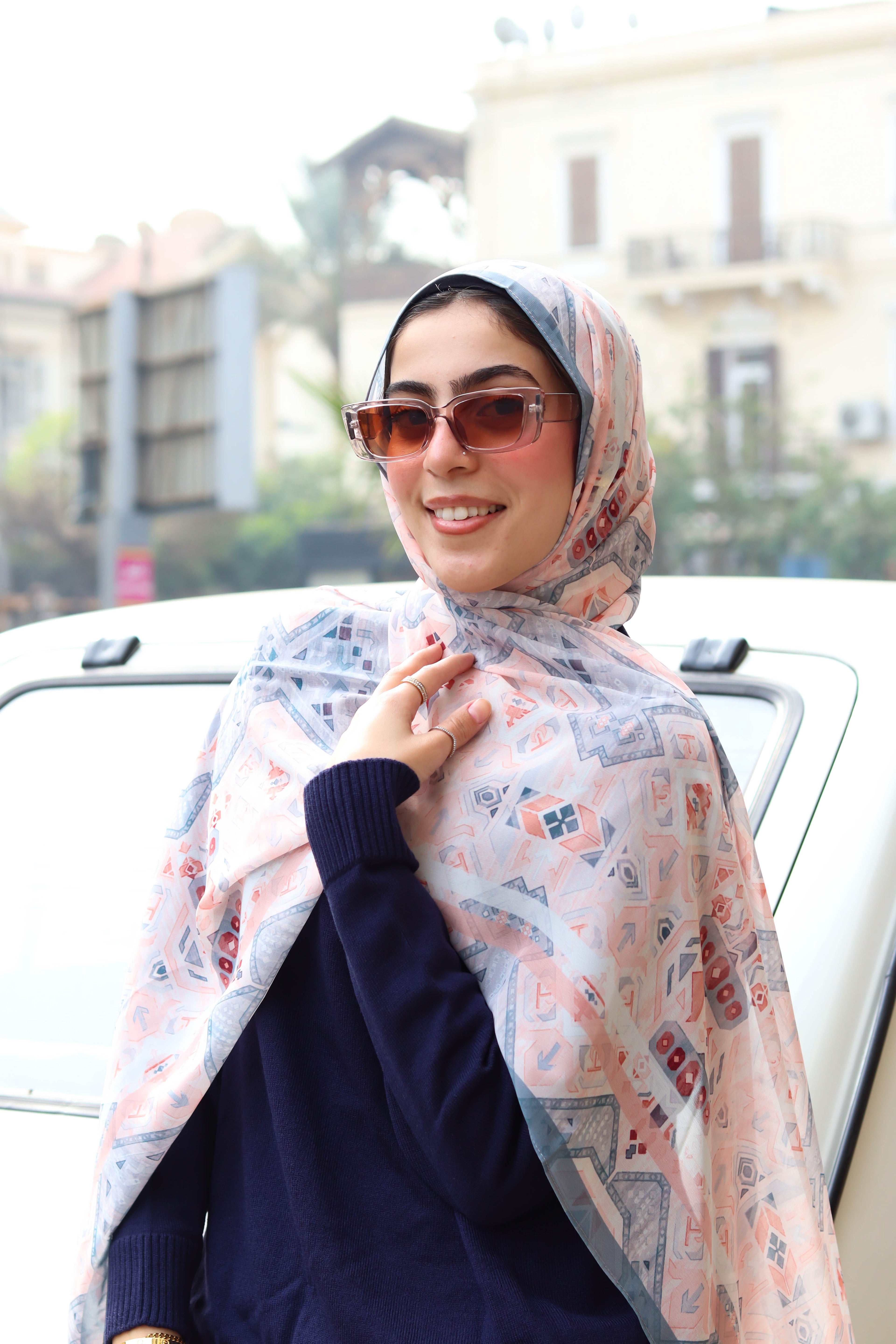 Tia Chiffon in blue