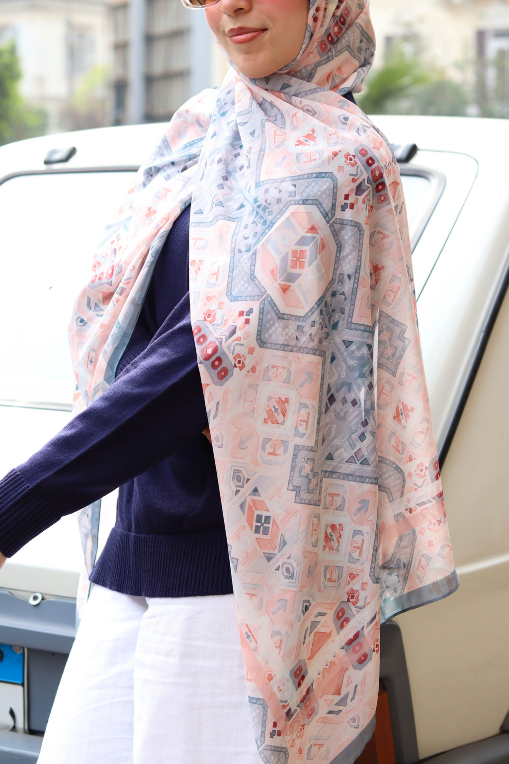 Tia Chiffon in blue