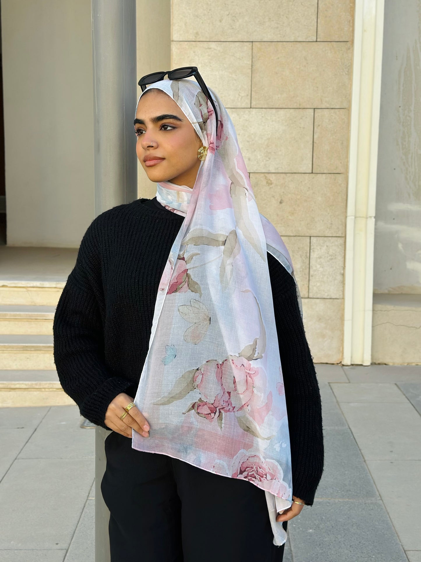 Dreamy Peonies in cotton modal