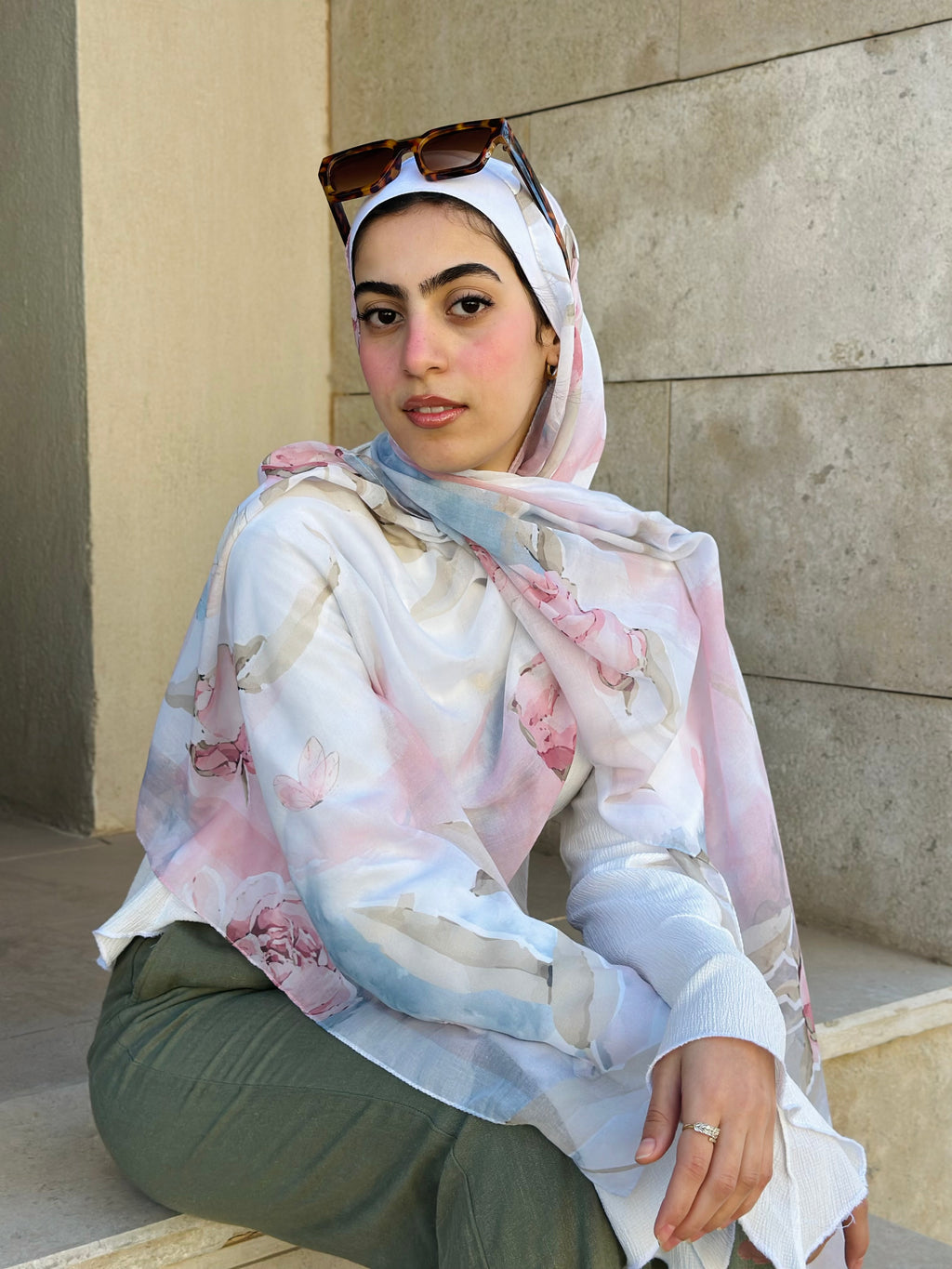 Dreamy Peonies in cotton modal