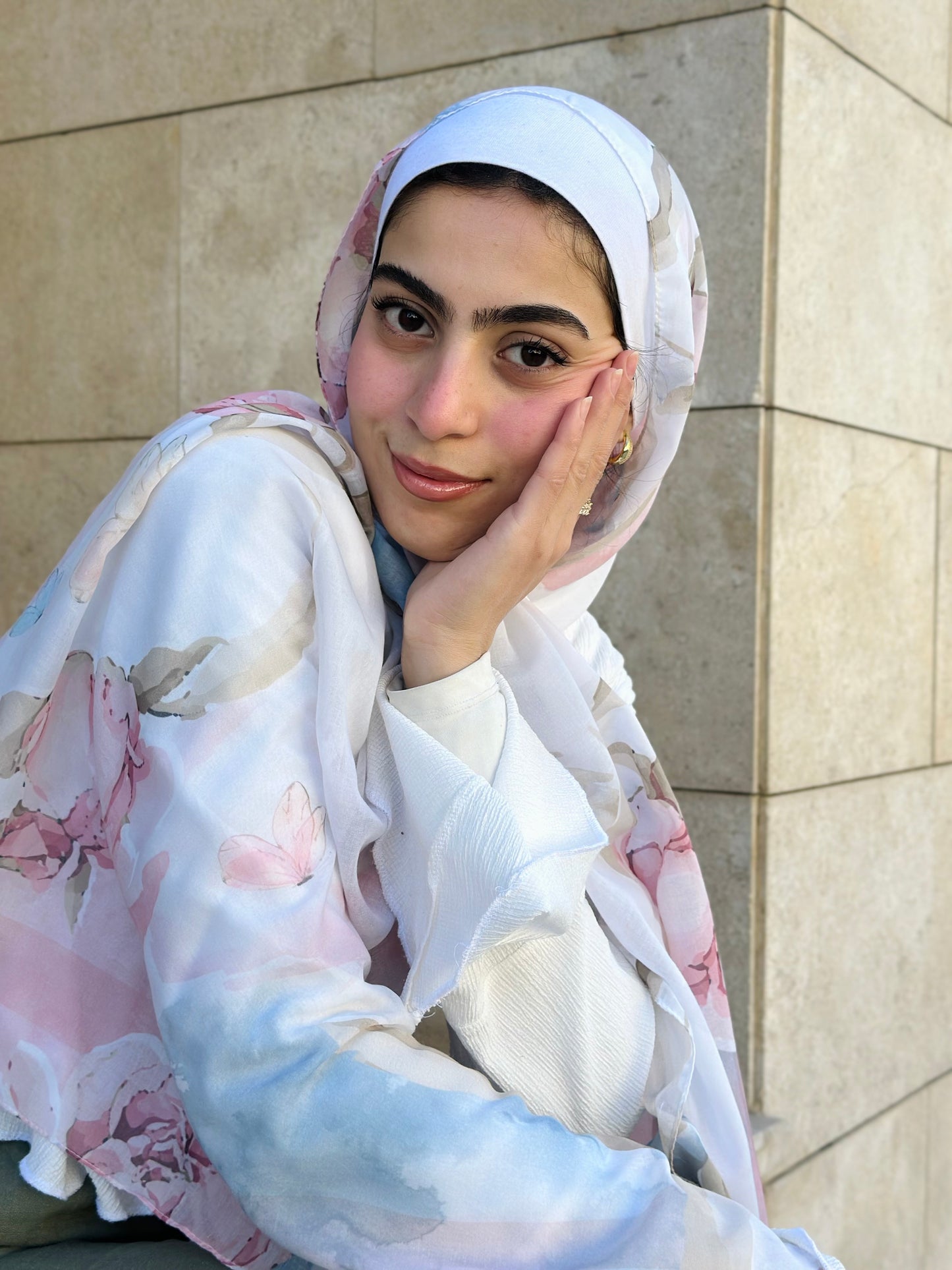 Dreamy Peonies in cotton modal