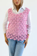 Pink Petals Handmade vest