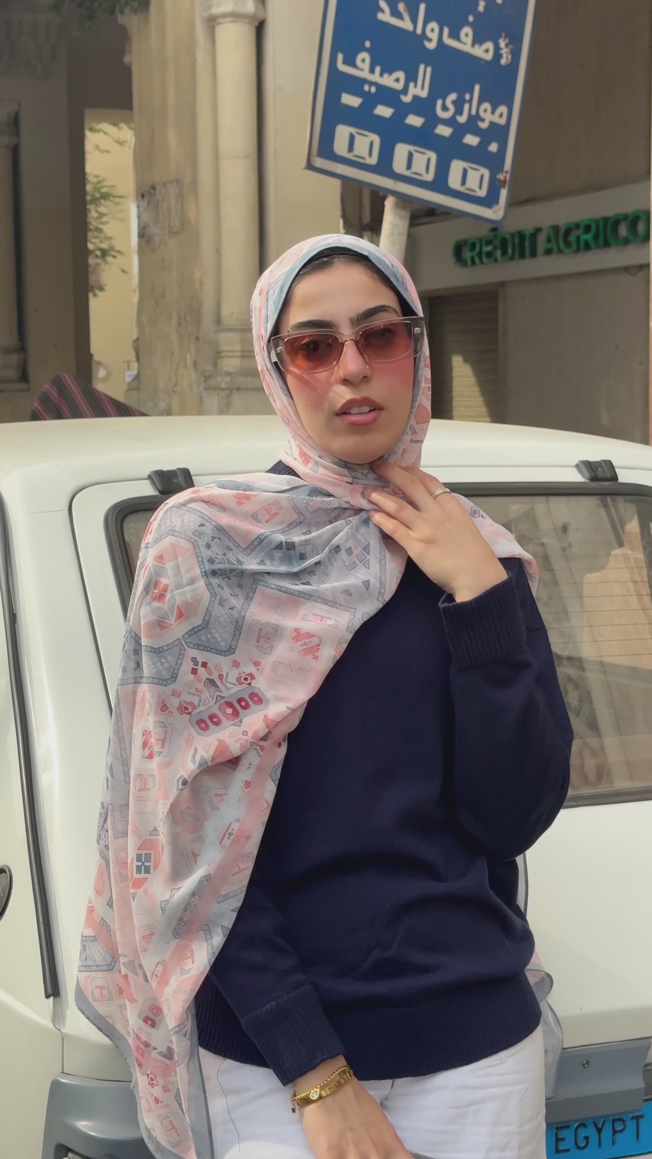 Tia Chiffon in blue